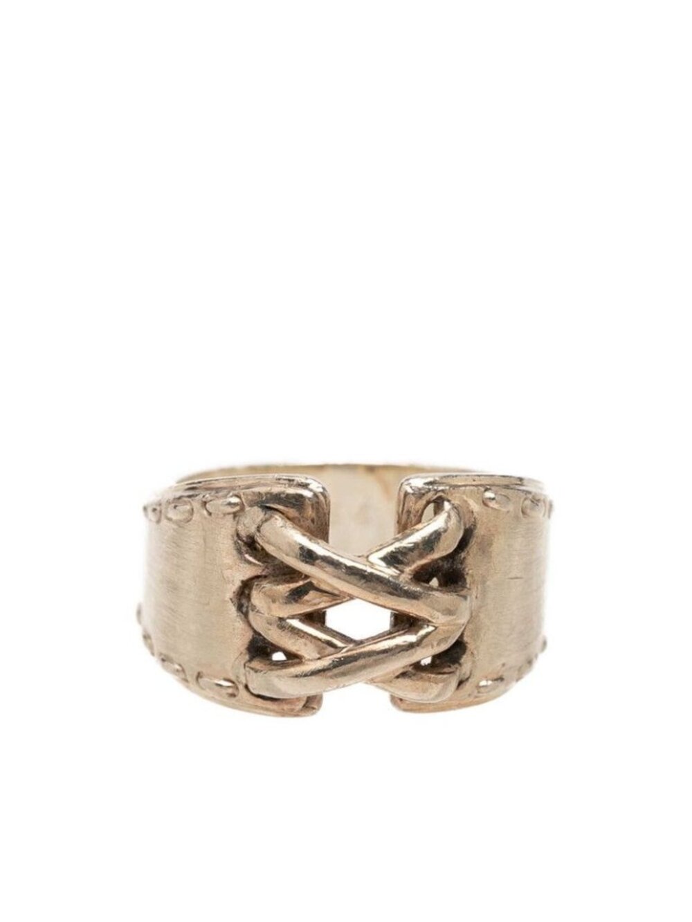 Hermes Mexico Corset Ring 54 Silver